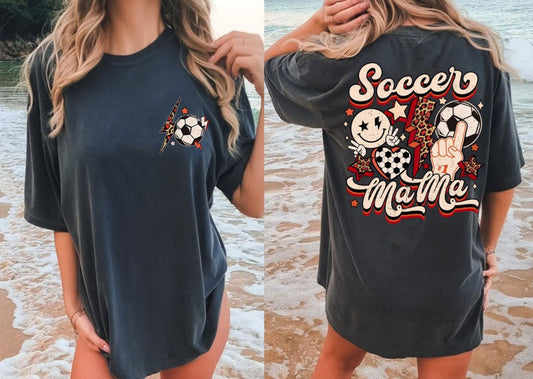 Soccer Mama Front Pocket & Back - Custom