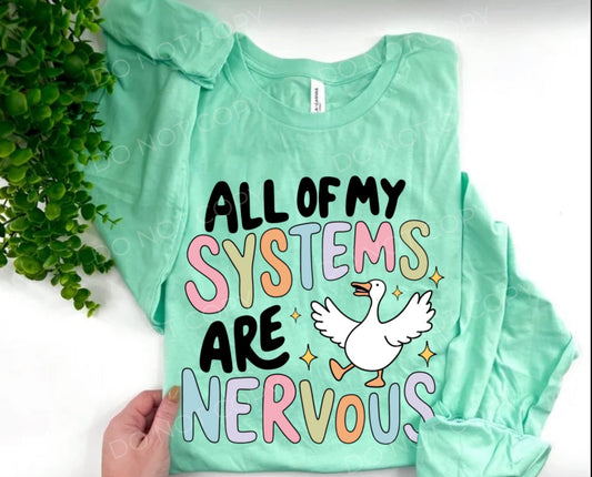 #106 - All Of My Systems Are Nervous - DIRECT TO FILM PRINT ONLY