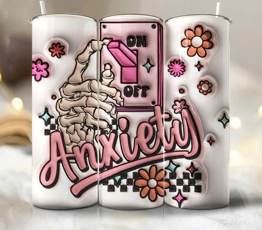 Faux 3D Puff Anxiety Switch - 20 oz Tumbler