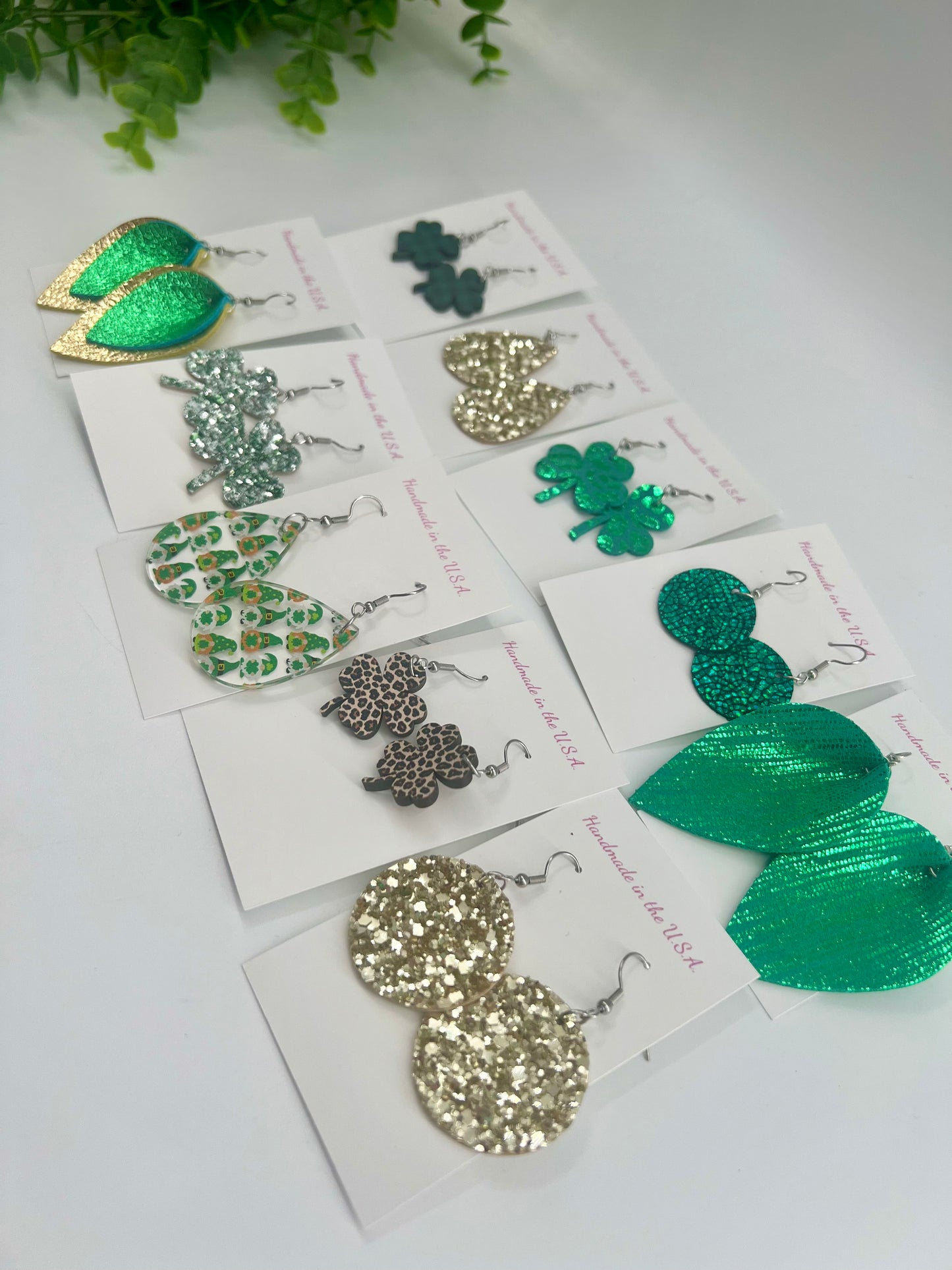 READY TO SHIP: St. Patrick’s Day Earrings