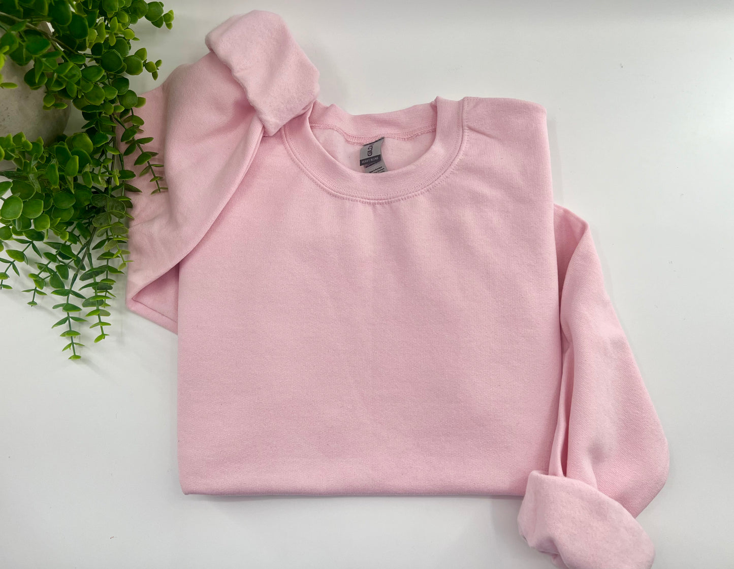 LARGE - Light Pink - Gildan Sweatshirt
