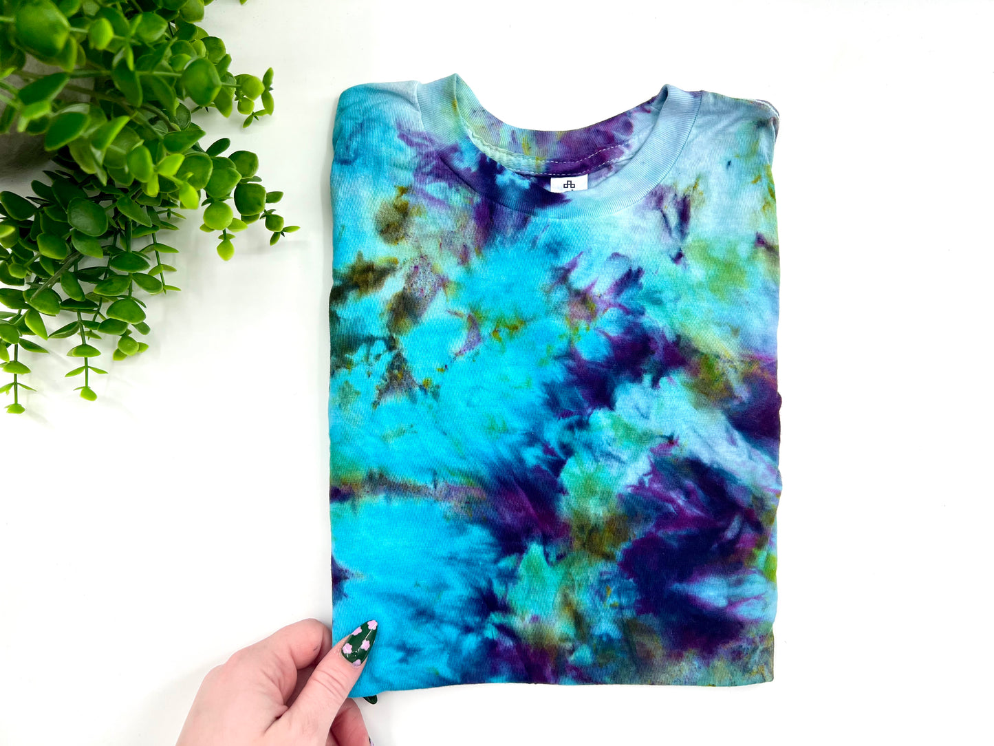Youth Small - Blue & Green Dyed Tultex