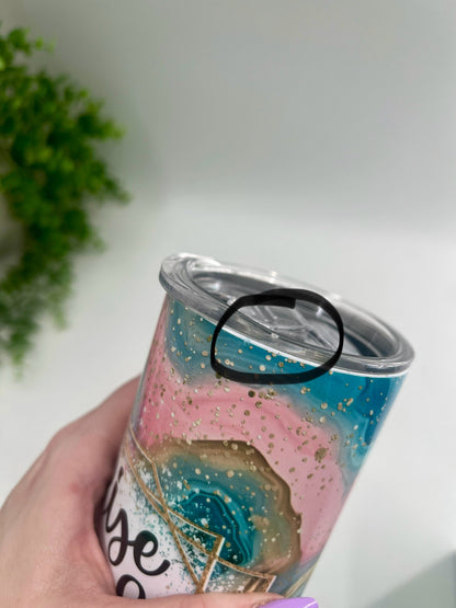 READY TO SHIP: Rise Up And Pray Tumbler 20 oz - CHIPPED ON LID