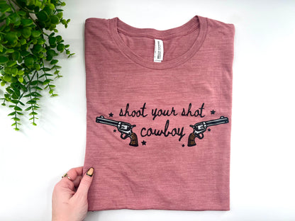 READY TO SHIP: XL - Shoot Your Shot - Bella Canvas Tshirt