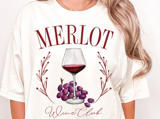 Merlot - Comfort Colors Tshirt 🍸TAT WEEK OF 4/15🍸