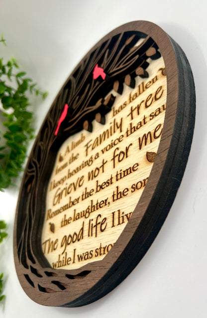 A Limb Has Fallen - Wood Sign