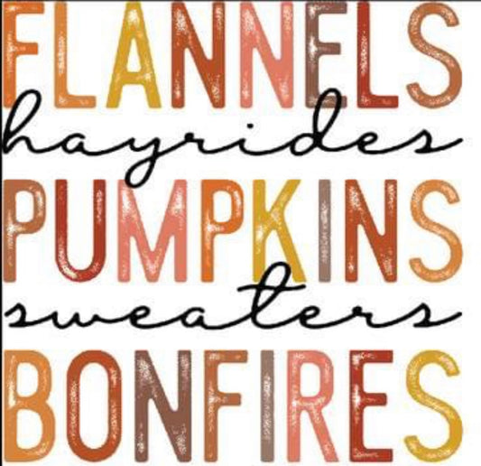 #186 -  Flannels Hayrides - POCKET - DIRECT TO FILM PRINT ONLY