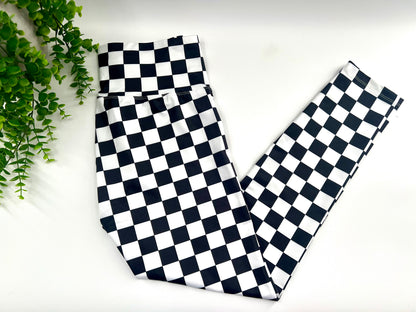 READY TO SHIP: Medium, Large & XL - Checked Leggings