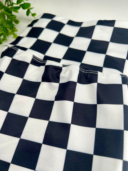READY TO SHIP: Medium, Large & XL - Checked Leggings