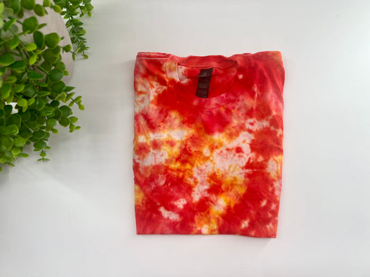 Youth Large - Red/Gold Ice Dyed