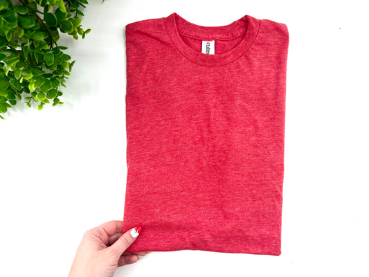 LARGE - Heather Red - Tultex