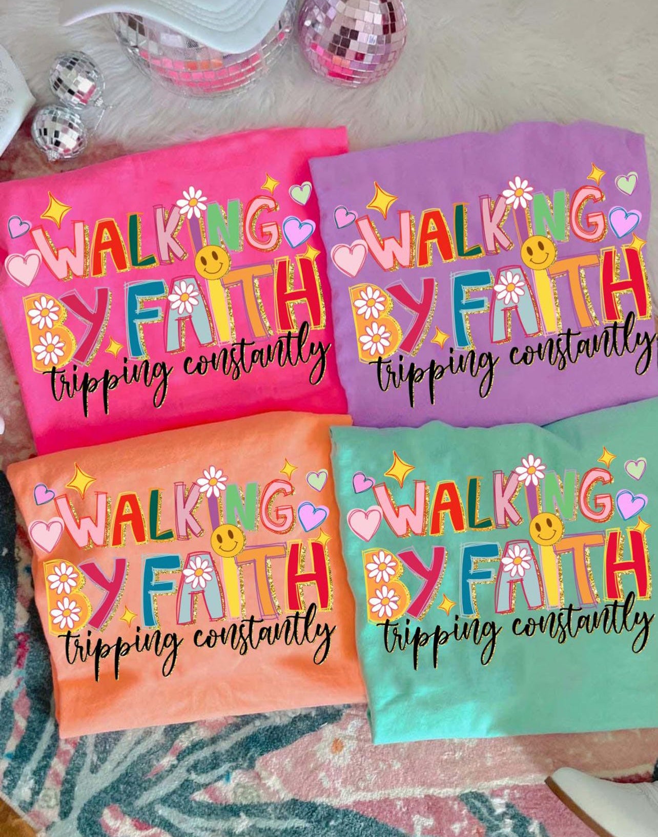 Walking By Faith, Tripping Constantly Doodle - Custom