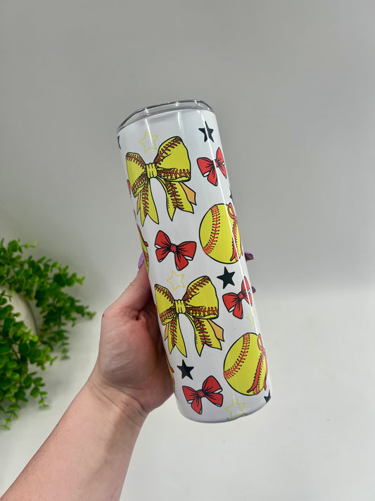 READY TO SHIP: Softball Coquette - FLAWED DENTED ON BOTTOM