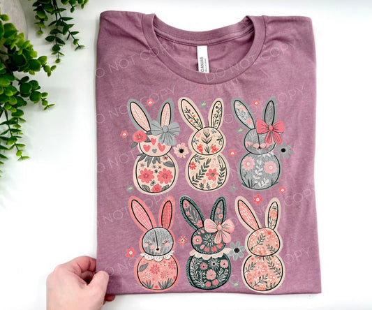 Floral Bunnies - CUSTOM