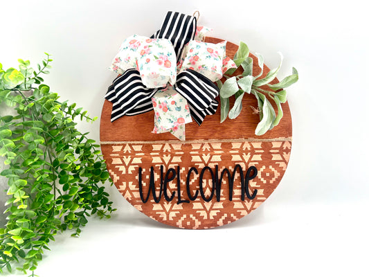 READY TO SHIP: 15” Welcome Door Hanger