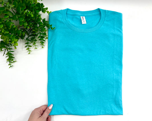 2XL - Tropical Blue Tshirt - Jerzees