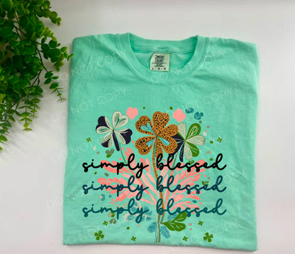 Not Lucky Just Blessed Shamrock Coquette - Custom