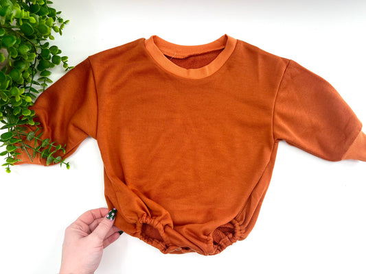 12-18 Months - Rust Bubble Romper