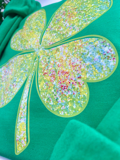 Faux (fake) Sparkle Clover - Custom