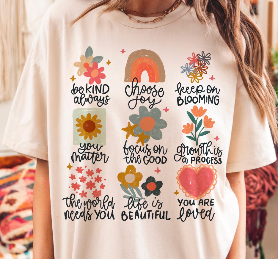 Positive Doodle Floral - Custom