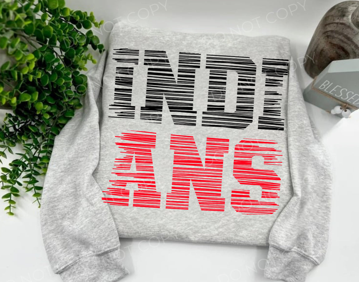 Indians Black & Red - Custom