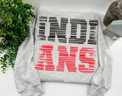 Indians Black & Red - Custom