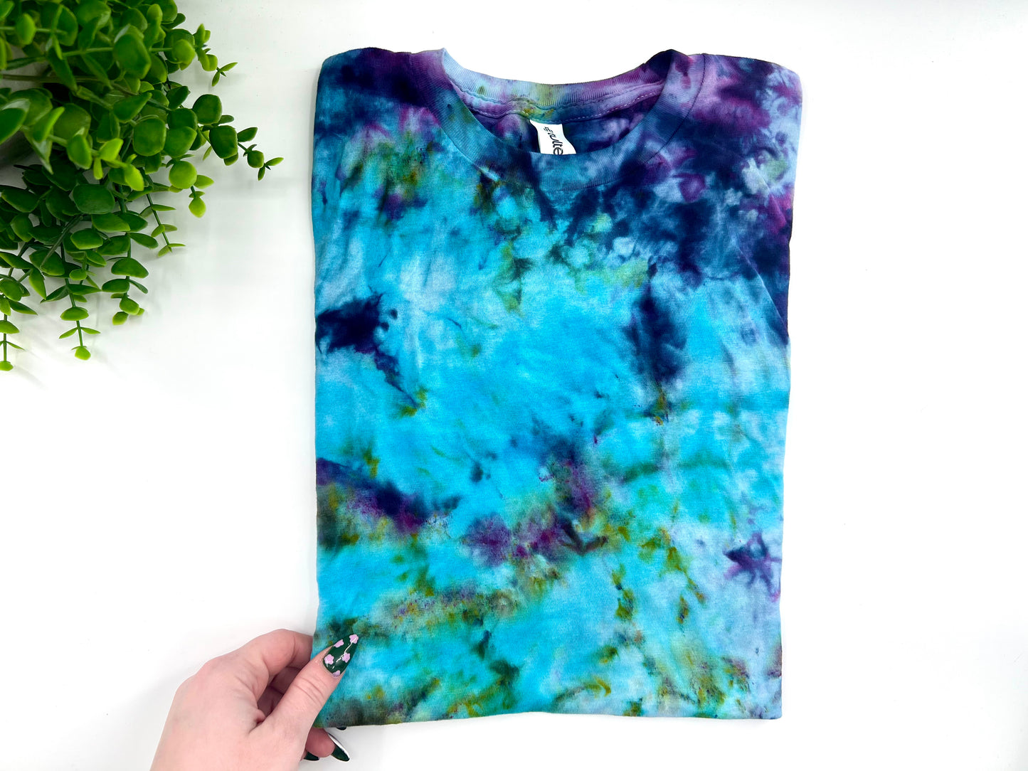 Youth Large - Blue Navy Green Dyed Gildan