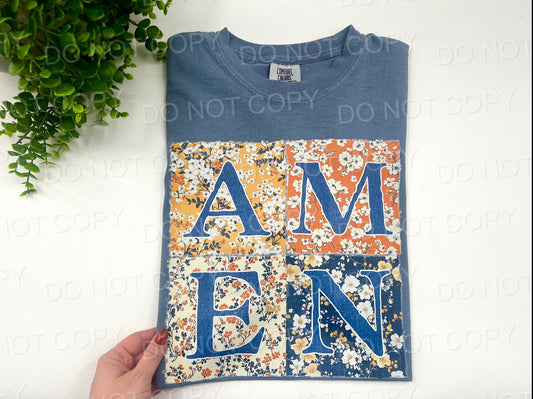 #96 - Amen Floral - DIRECT TO FILM PRINT ONLY