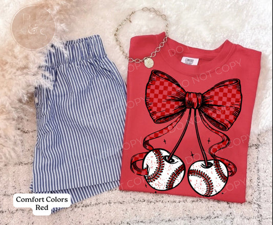 #167 - Baseball Chrerries - DIRECT TO FILM PRINT ONLY