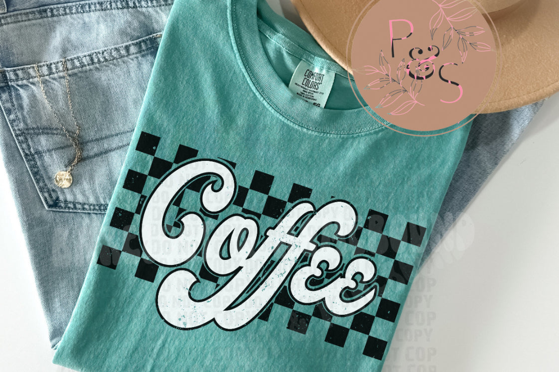 Retro Checkered Coffee - Custom