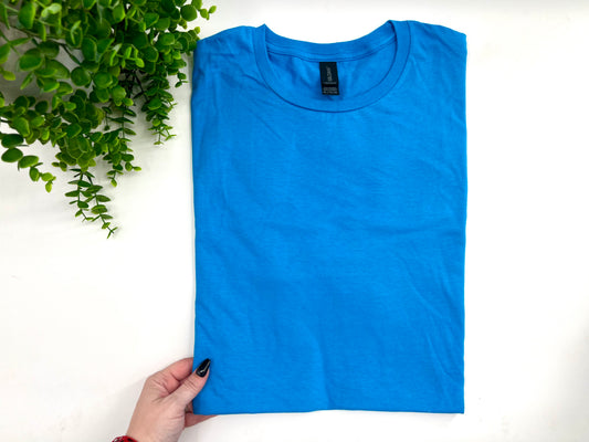 XL - Tropical Blue Tshirt - Gildan Softstyle