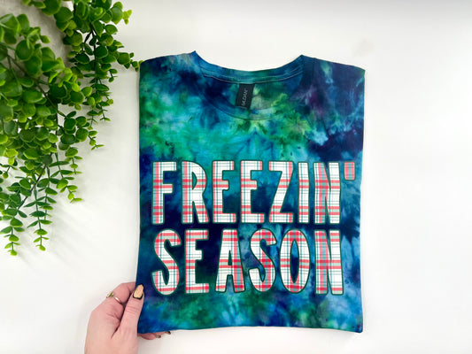 READY TO SHIP: Medium - Freezin’ Season Ice Dyed