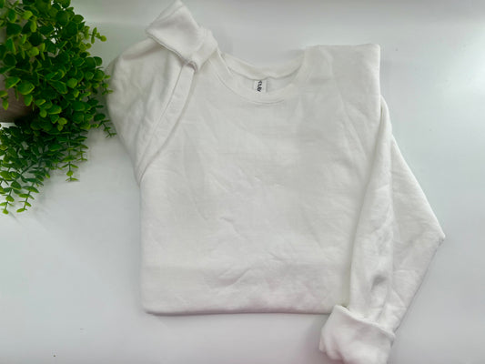 3XL - White Sweatshirt - Tultex