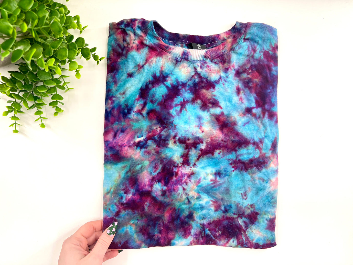 Youth Large - Purple + Blue Dyed Gildan