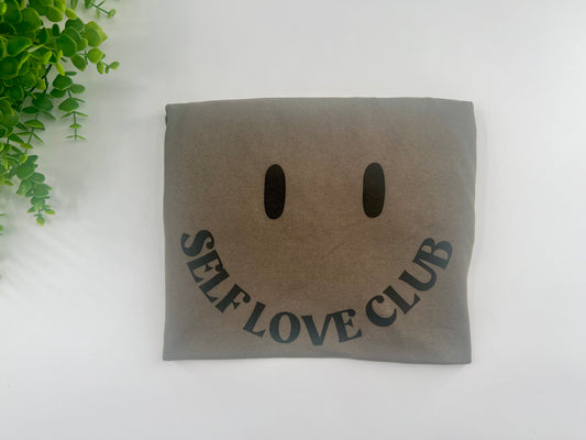 READY TO SHIP: SMALL - Self Love Club Olive Tshirt - Tultexv
