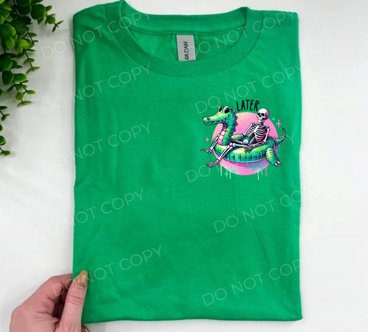 #316 - Later Alligator Floatie - POCKET - DIRECT TO FILM PRINT ONLY