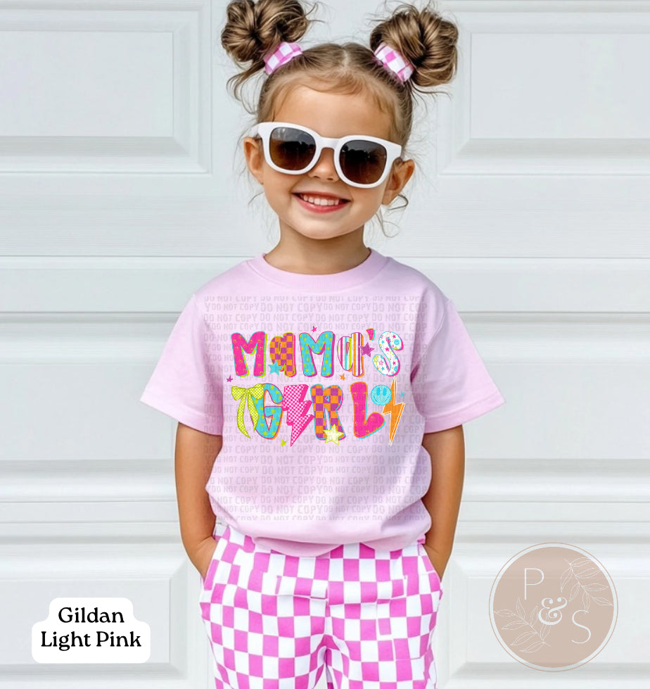 Retro Mama’s Girl Stacked - YOUTH - Custom