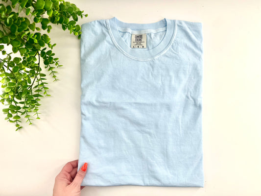 SMALL - Light Blue Comfort Colors - Tshirt