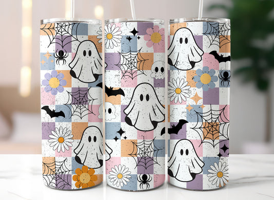 Checked Ghosties - 20 oz Tumbler