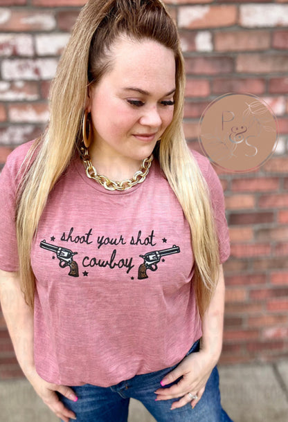 READY TO SHIP: XL - Shoot Your Shot - Bella Canvas Tshirt