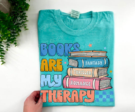 Books Are My Therapy - Custom