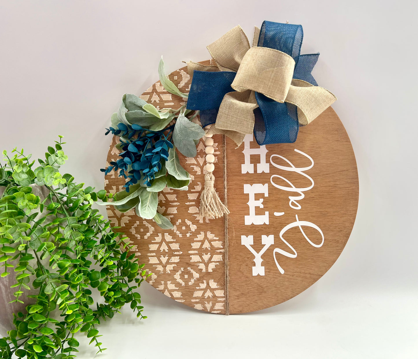 Hey Y’all - 18” Door Hanger