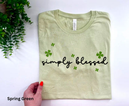 Simply Blessed Simple Shamrock - Custom