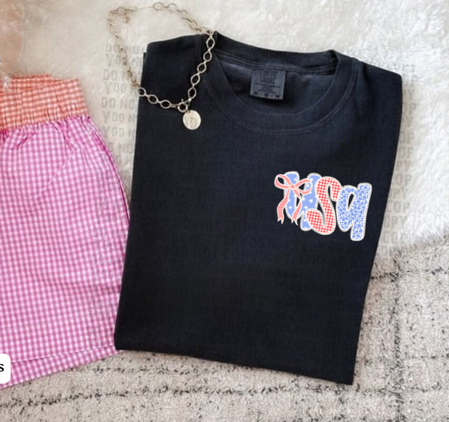 #230 - USA Vintage Lace - POCKET - DIRECT TO FILM PRINT ONLY