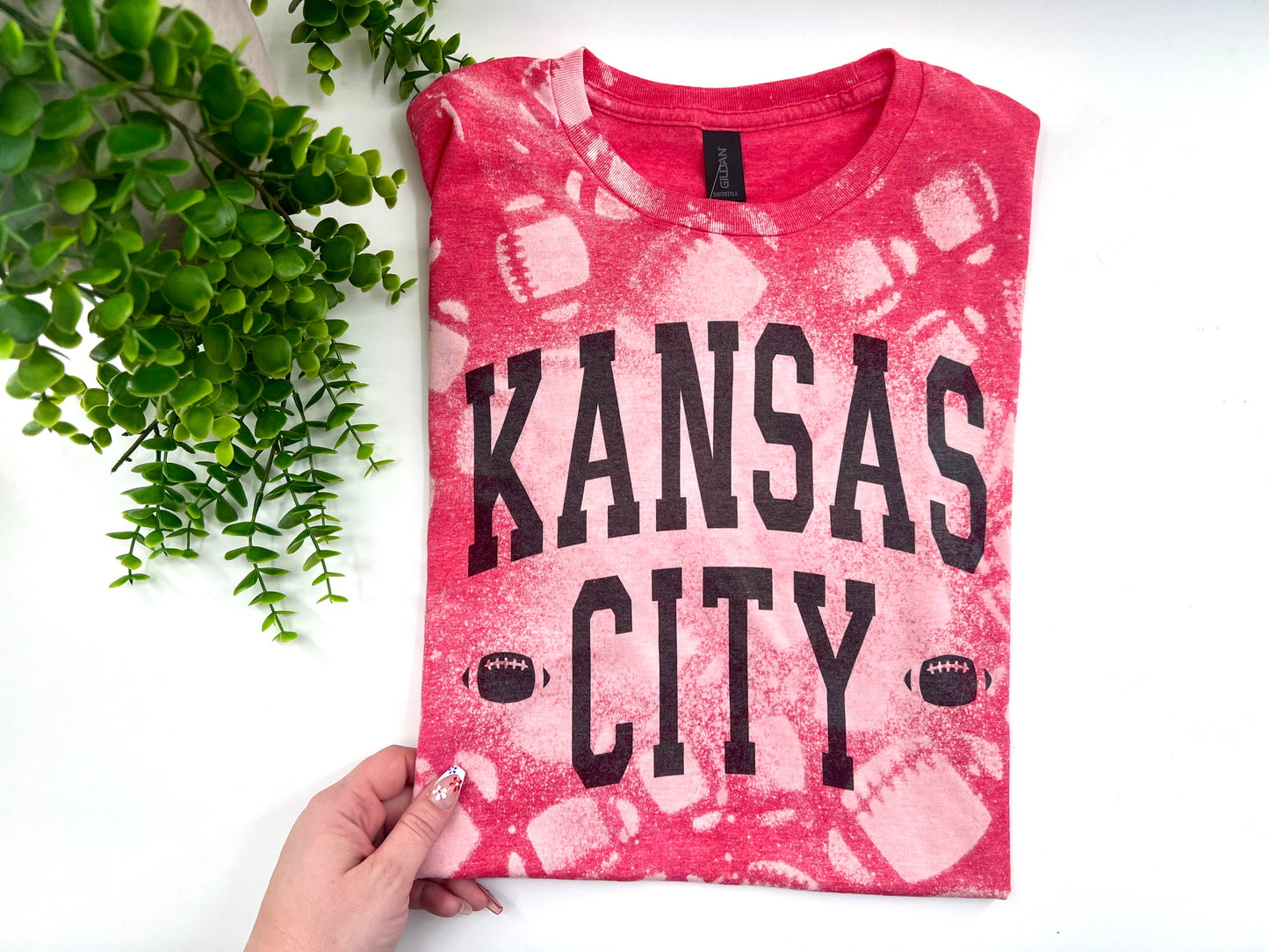 READY TO SHIP: Medium - Kasas City Bleached Tshirtn