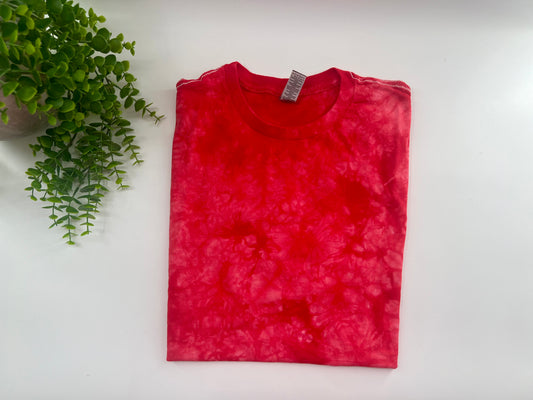 LARGE - Red Crystal Dyed - Gildan Heavy Cotton