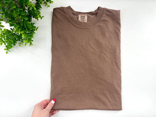 LARGE - Espresso Tshirt - Comfort Colors