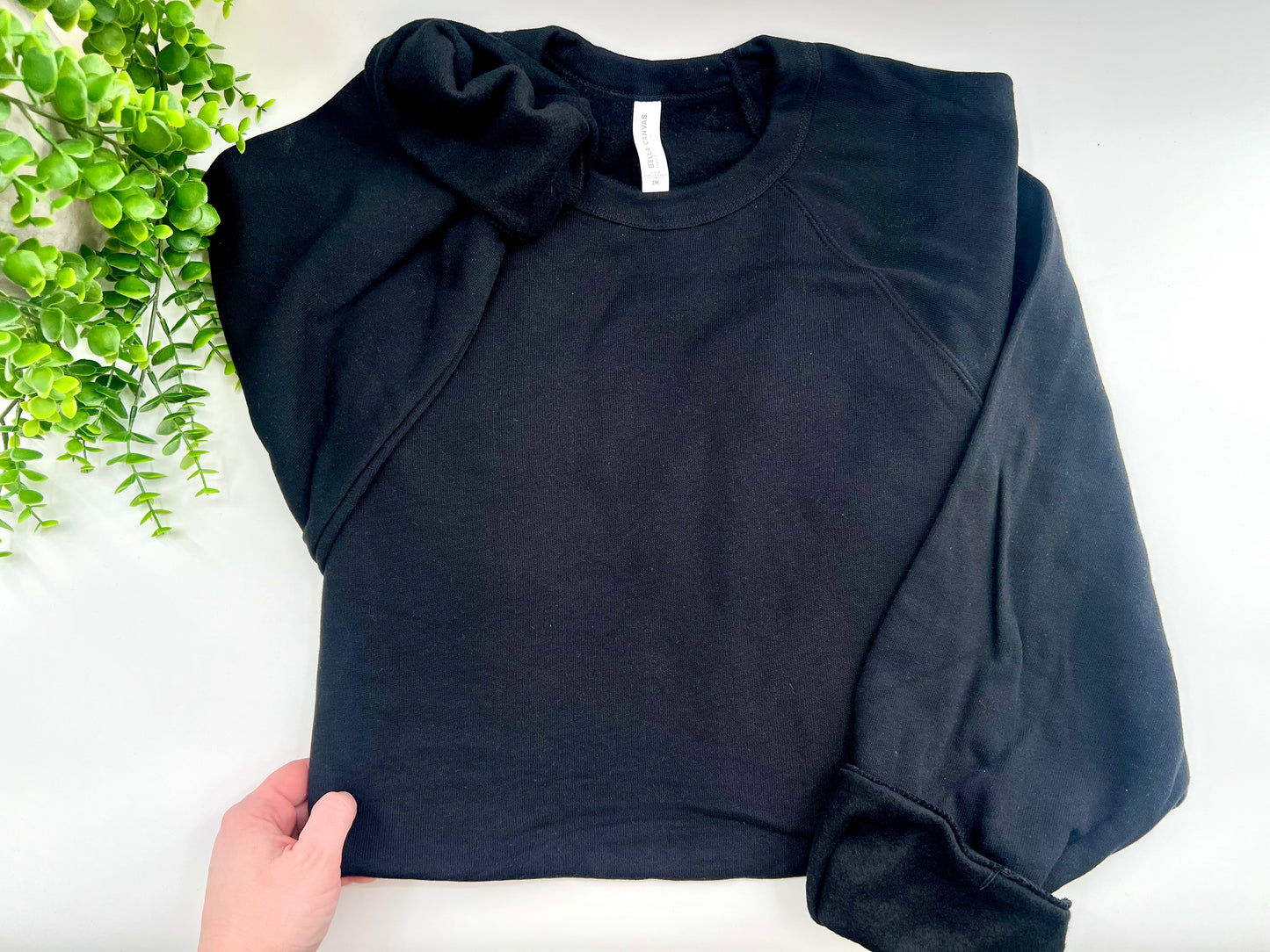 2XL - Black - Bella Canvas Drop Shoulder Sweatshirt