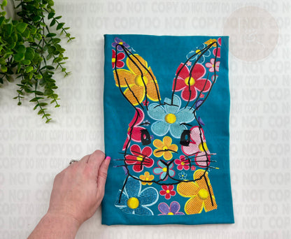 Faux (fake) Embroidered Bunny - Custom