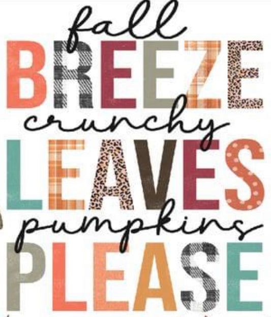 #187 -  Fall Breeze - POCKET - DIRECT TO FILM PRINT ONLY